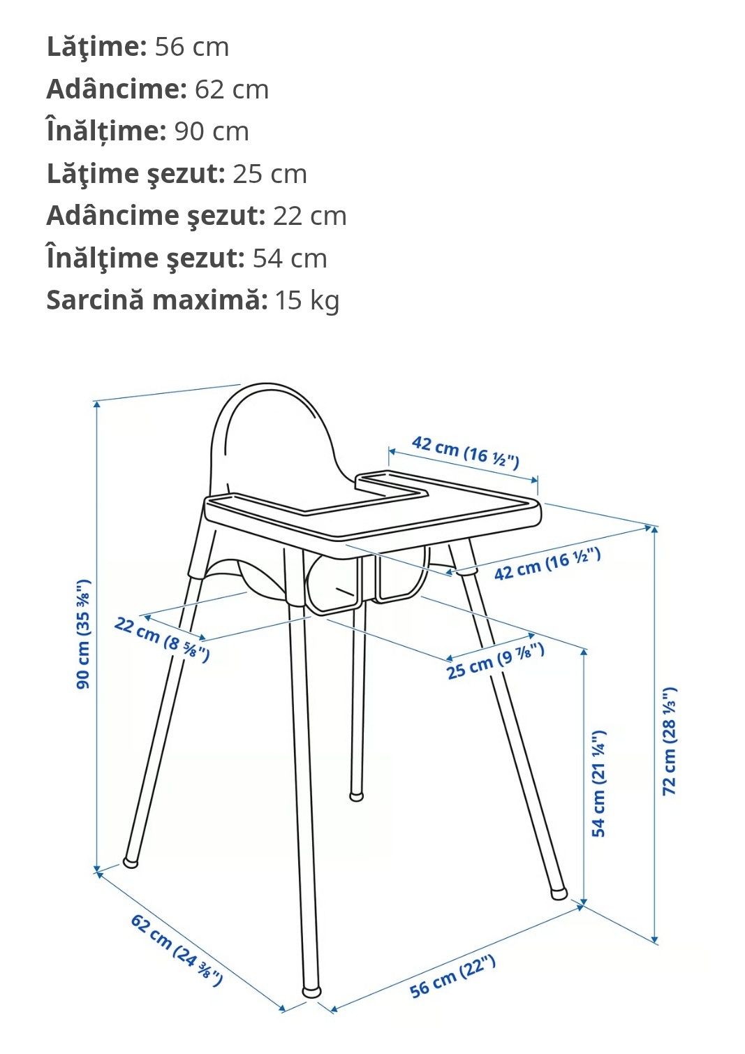 Vând scaun de masa Antilop