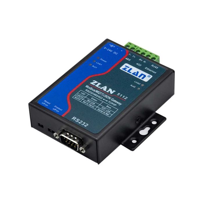 ZLAN5112 конвертор – RS232/RS485/RS422 Modbus TCP Gateway