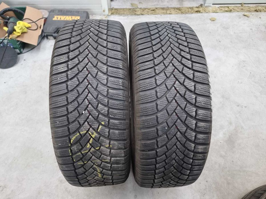 2 Anvelope IARNA 225.55.18 "Bridgestone [dot 2021] ; stare foarte buna