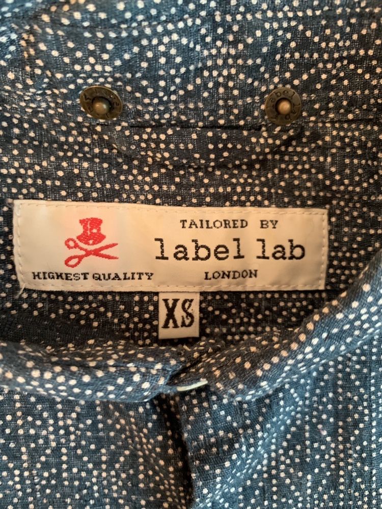 Мужская брендовая дорогая рубашка Label Lab. Англия. 100% хлопок.