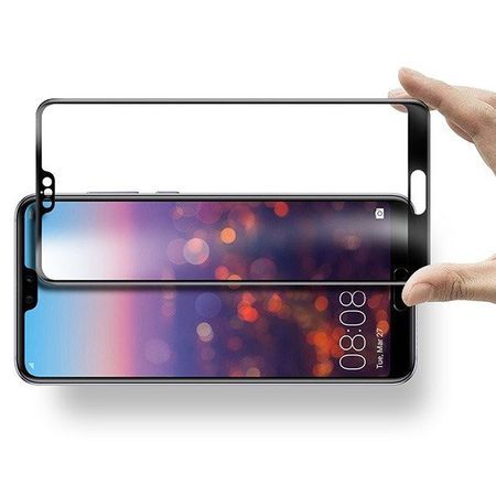 Folie sticla securizata 5D Full Glue pentru Huawei P20 Pro, Negru