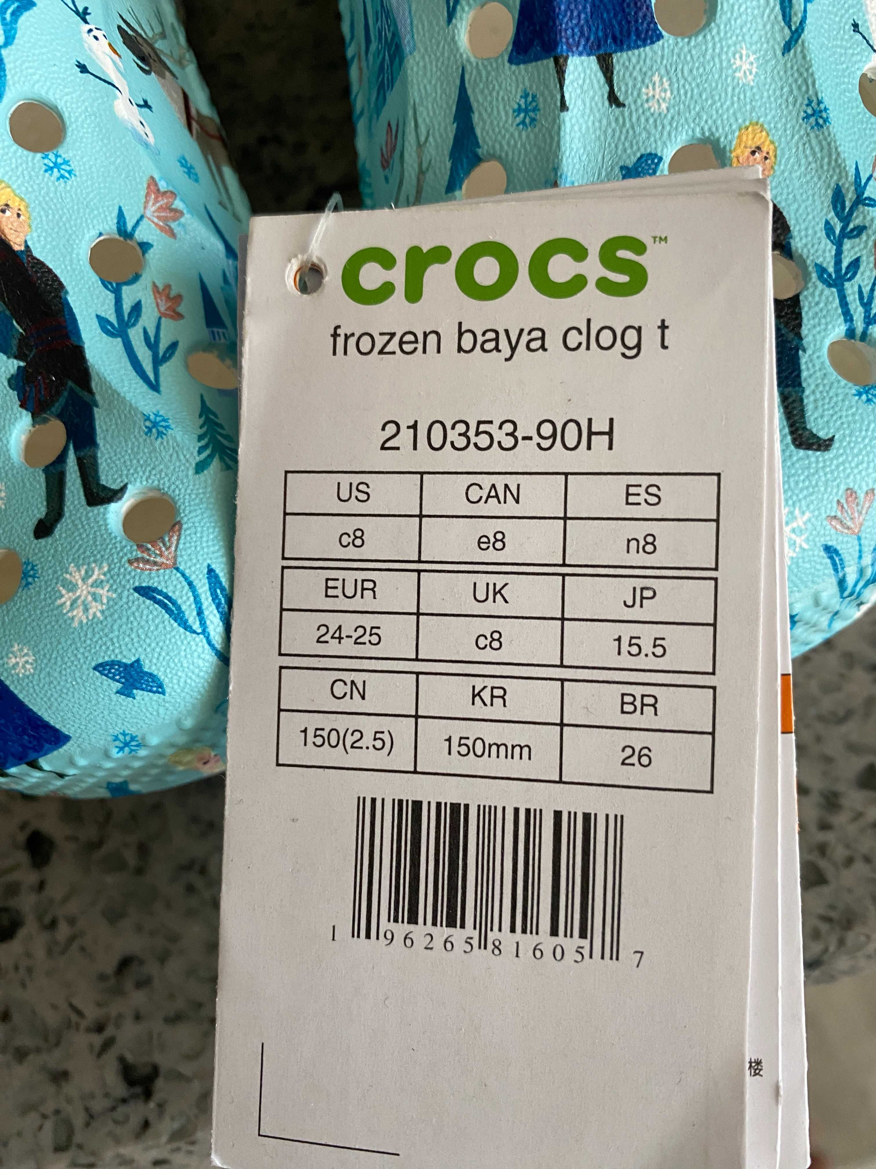 Новые Crocs для девочки 4-5 лет