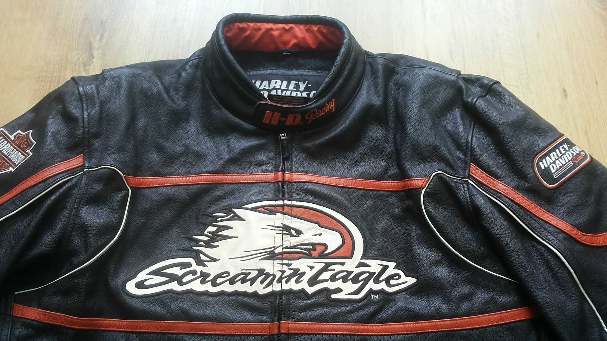 HARLEY DAVIDSON Racing Leather Jacket размер 3XL мото яке 8-27