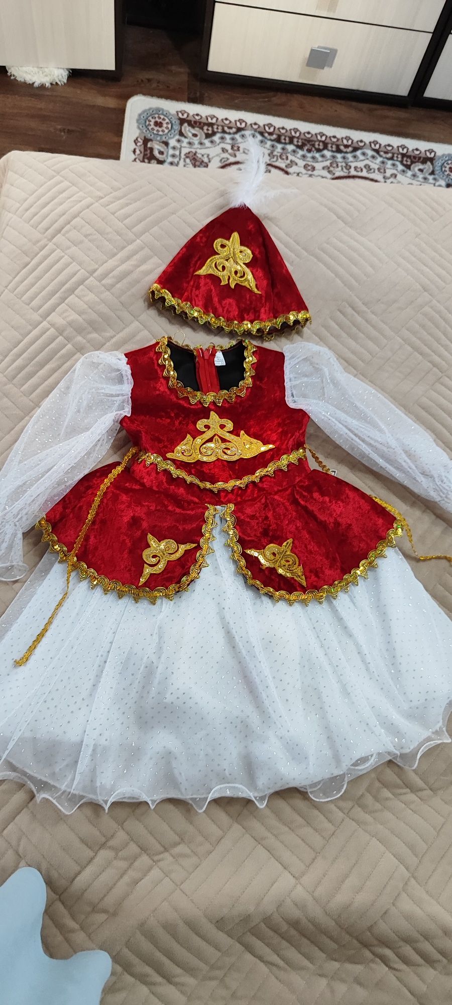 Казахское национальное платье для девочки