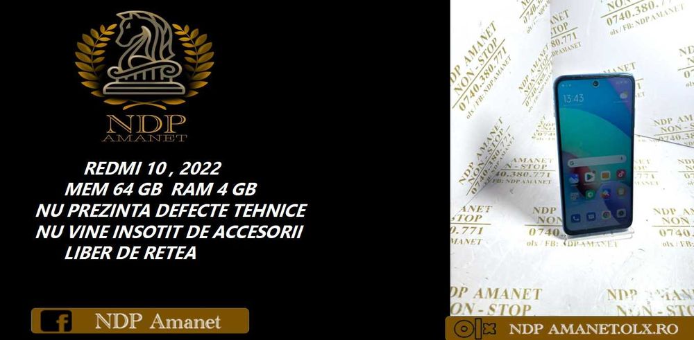 NDP Amanet Calea Mosilor 298 REDMI 10 2022 ( 42643)
