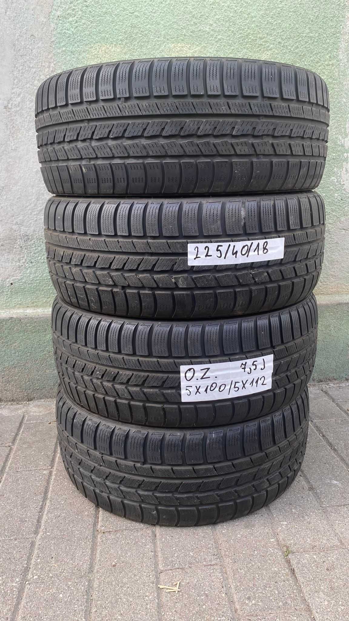 jante o.z 5x100 si 5 x112  anv iarna 225 40 18 nexen bune