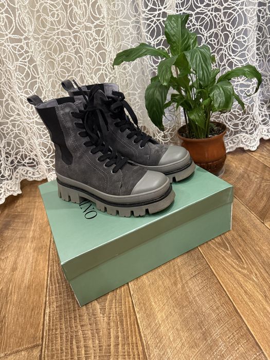 Зимние турецкие сапоги из натуральной замши. Размер 39