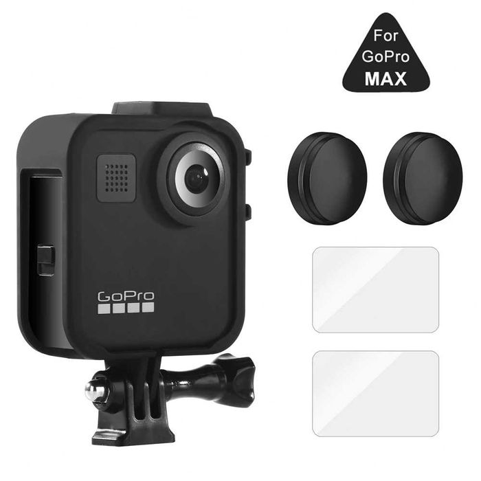 Cadru protectie folie sticla display protectie obiectiv GoPro MAX 360