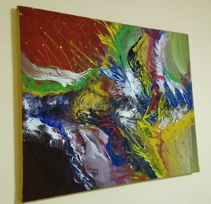 Tablou abstract "Fantezie" - 50x60 cm