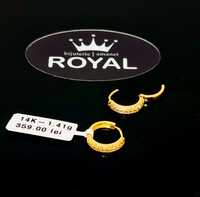Bijuteria Royal cercei din aur 14k 1.41 gr