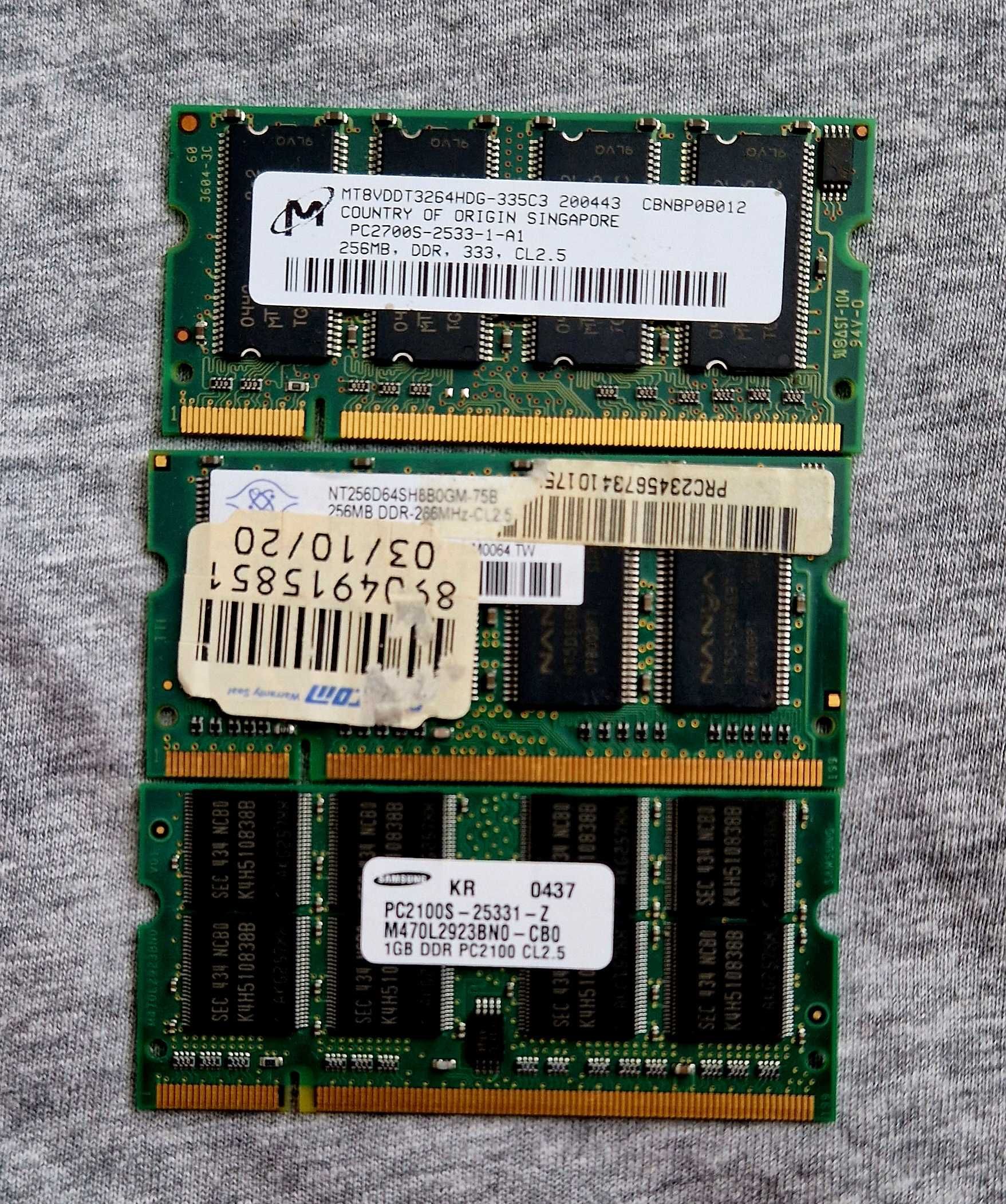 Memorie ram laptop Ddr1 sau ddr3