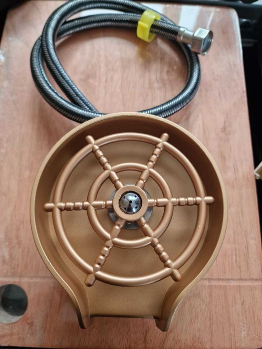 Spalator pahar pentru chiuvete bucatarie gold rose/crom/gold/negru