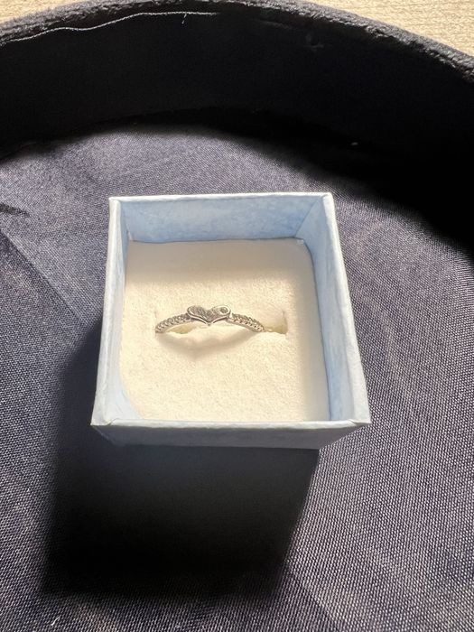 Inel de argint cu inimă