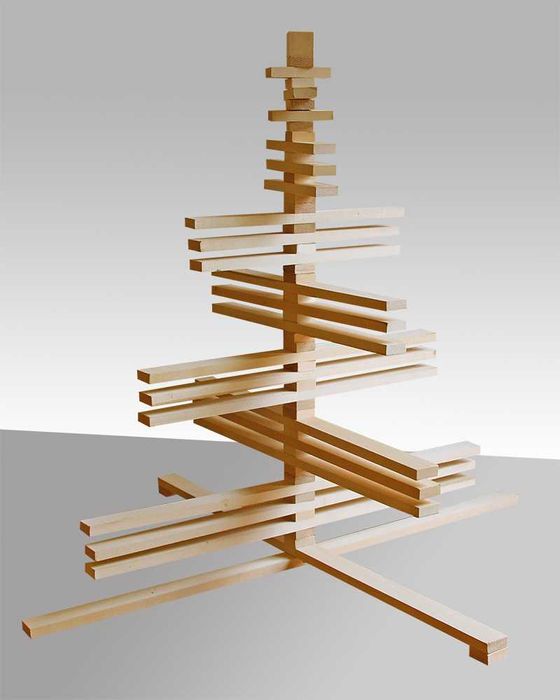 Дървена Коледна Елха Различни Размери и Модели