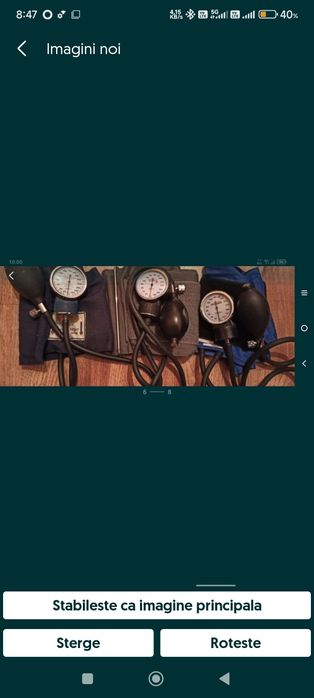 Tensiometru digital / analog , stetoscop și termometru