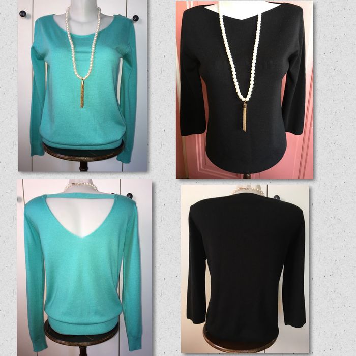 2бр S/M Vintage Dressing Escorpoin блуза топ