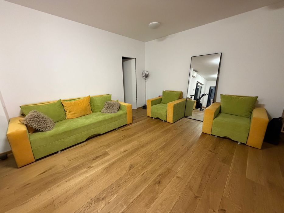 Vand canapea cu 2 fotolii, toate extensibile