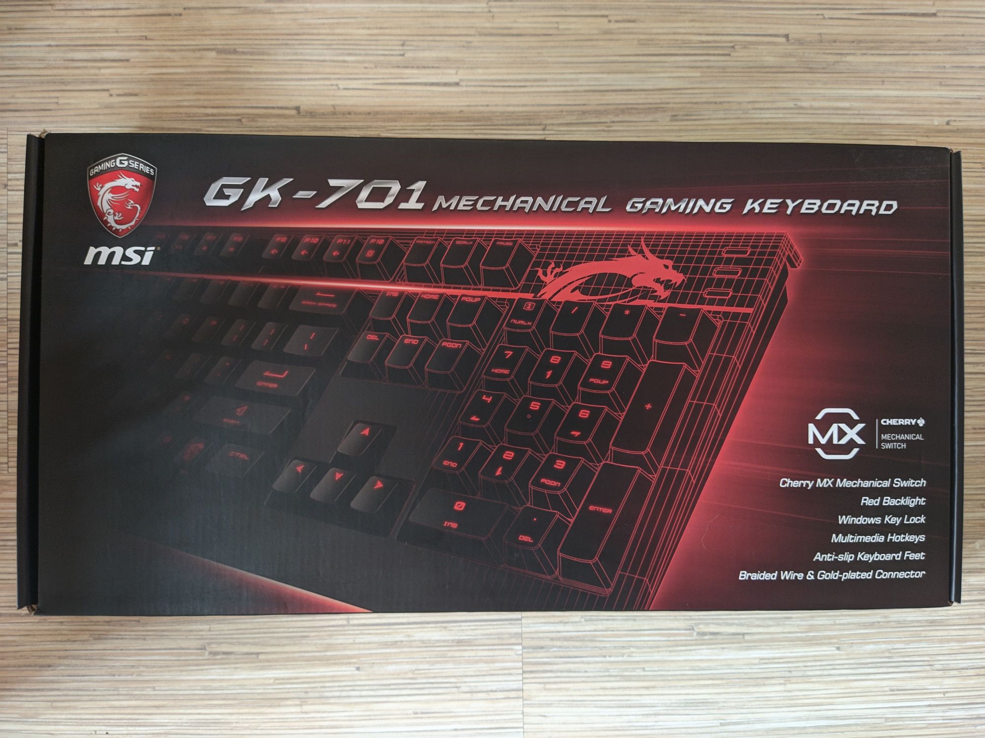 Механична клавиатура MSI GK-701 Cherry MX Brown