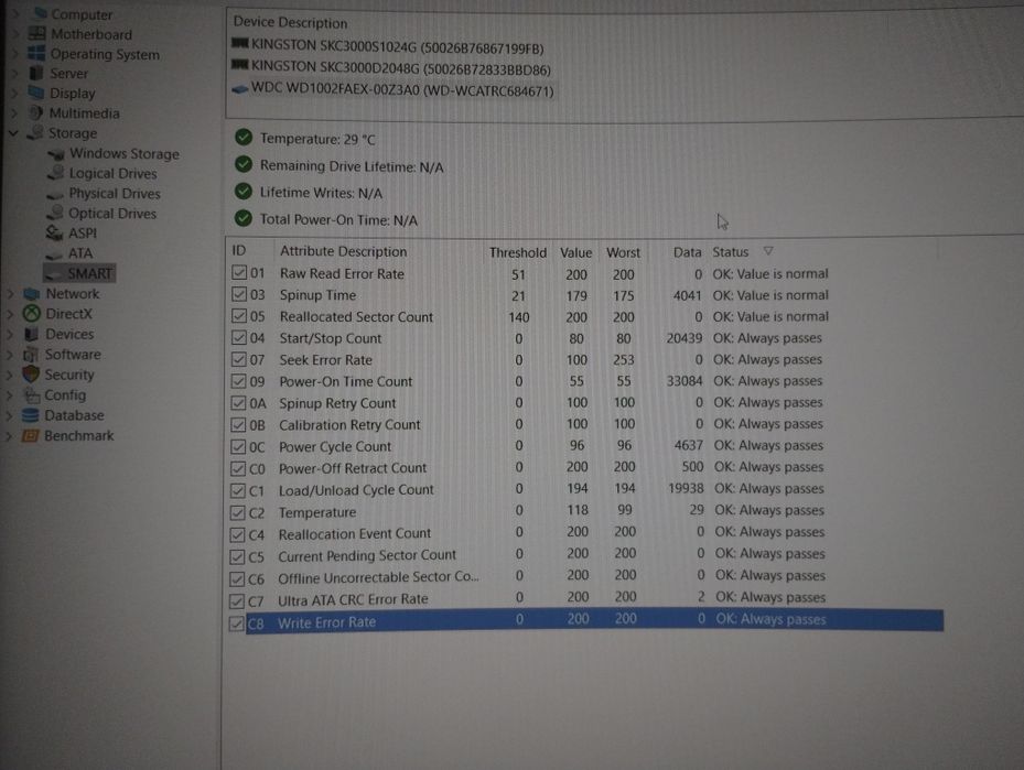HDD Hard Disk 1 TB, WD Black, SATA 3, 7200RPM 64MB, 100%