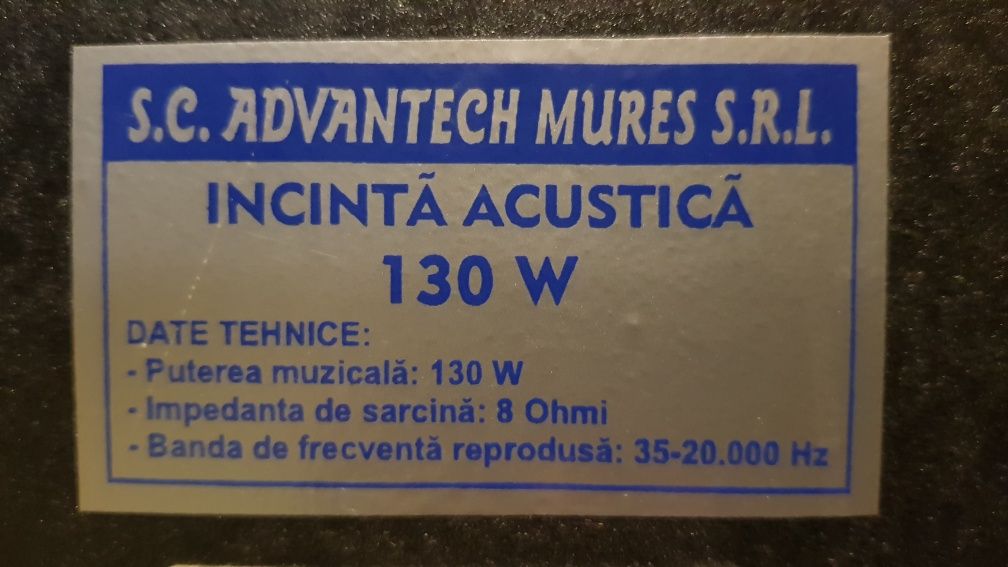 Boxe audio Unitra - Advantech 130 W