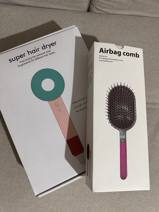 Фен для волос с насадками ! Оригинал 1:1 качество отличное! Расчески в