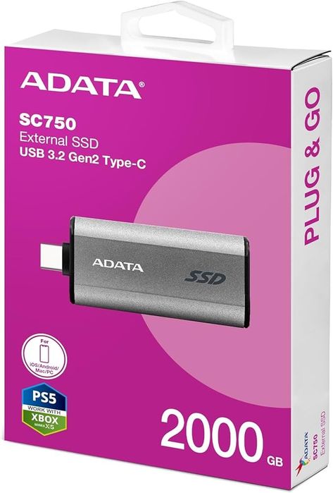 Vând SSD Extern - ADATA SC750 2TB - NOU