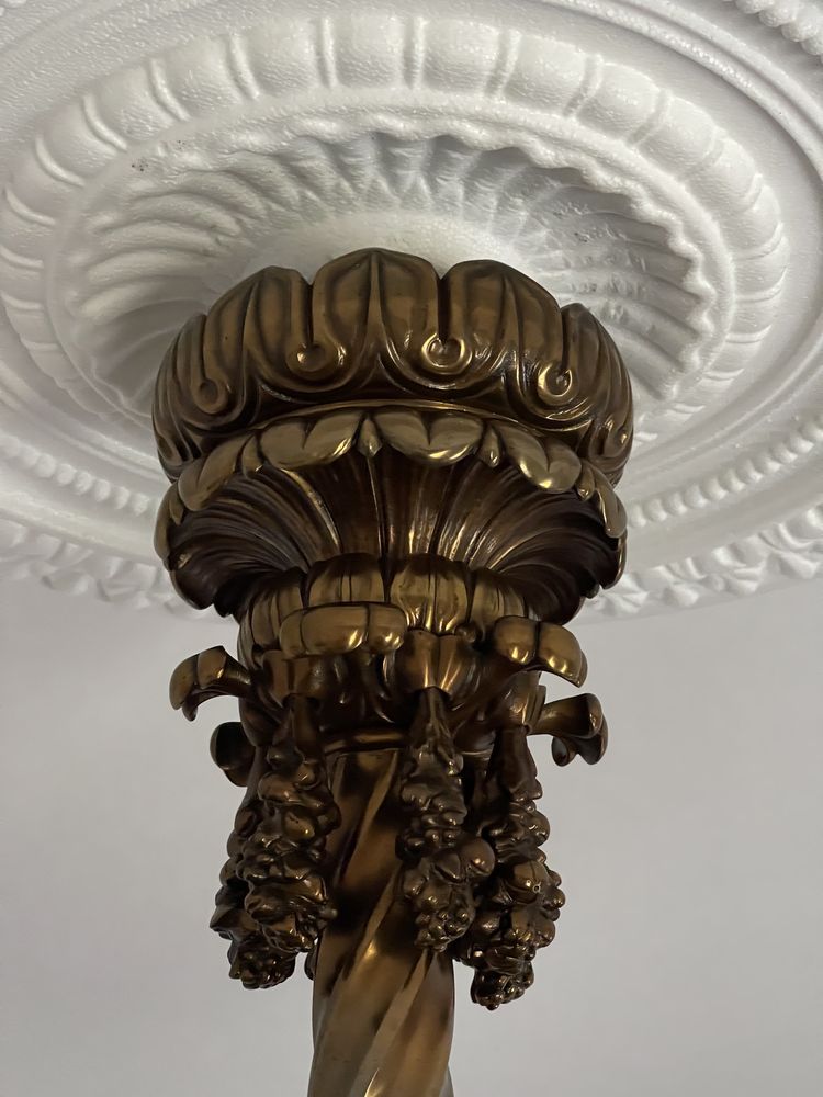 Candelabru frantuzesc din bronz masiv stil Empire
