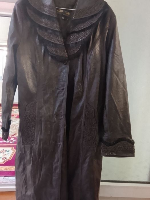 Плаш кожаный. Размер 4Х
