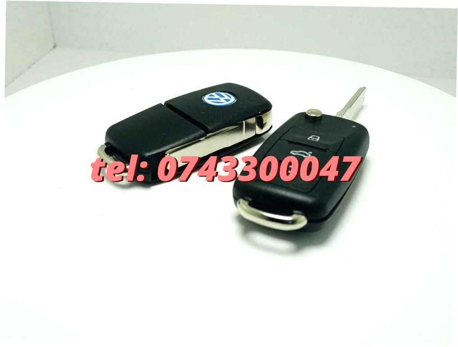 Carcasa Cheie Briceag Volkswagen Seat Skoda 3 Butoane