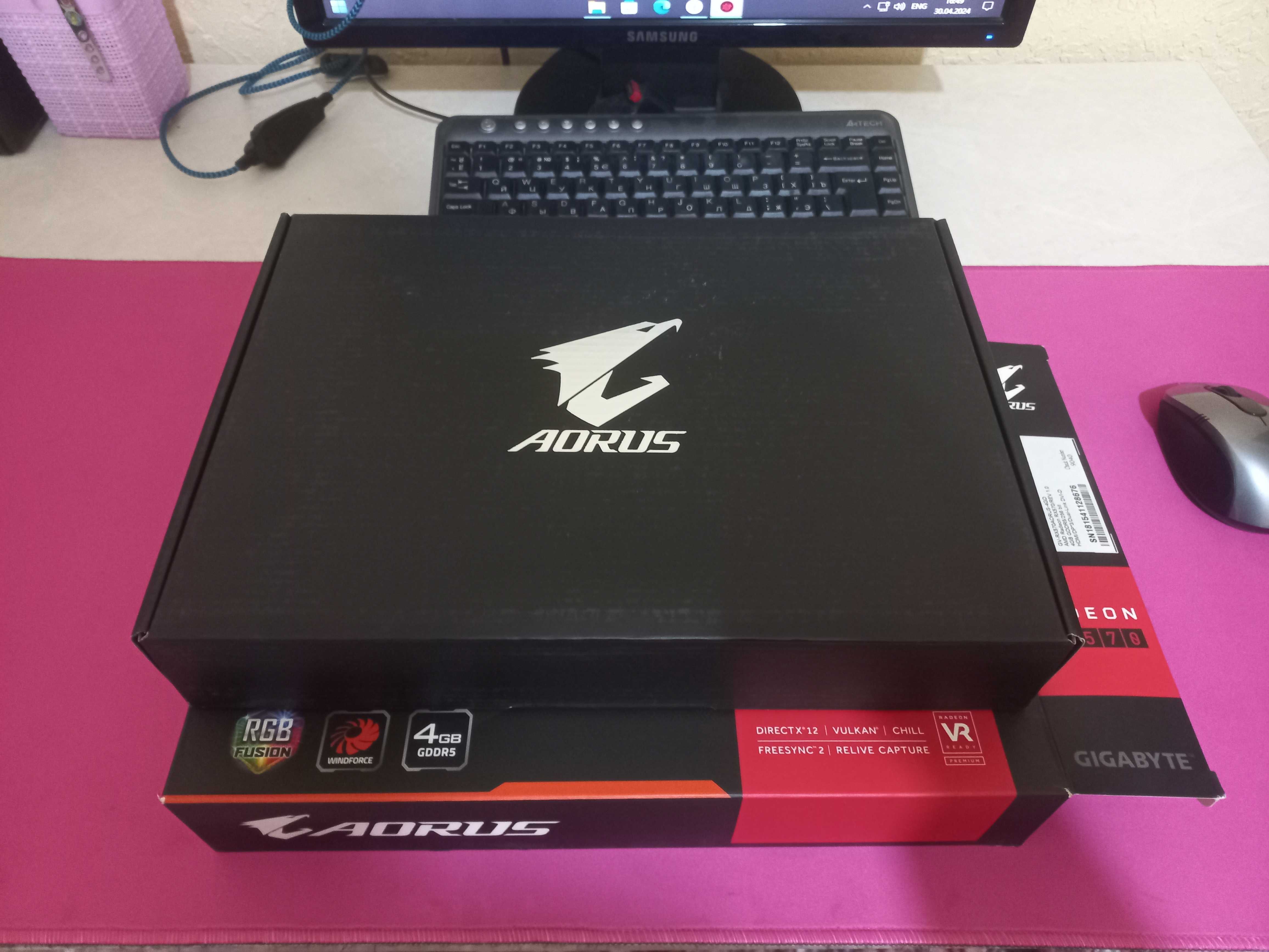 Видеокарта AORUS Radeon RX570 4Gb/DDR5 256bit