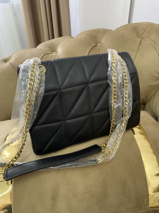 Geanta YSL negru-auriu