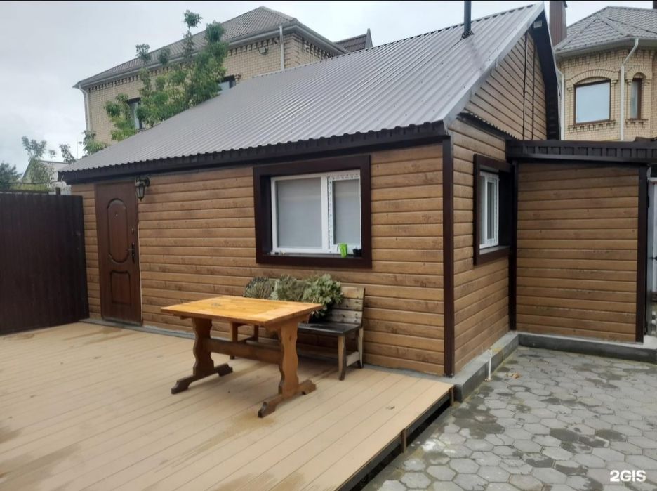 Новая баня на дровах с купелью в центре города