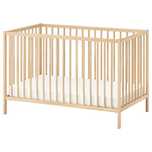 Pătuţ bebe copii Ikea Sniglar cu saltea de Fibra De Cocos 120x60