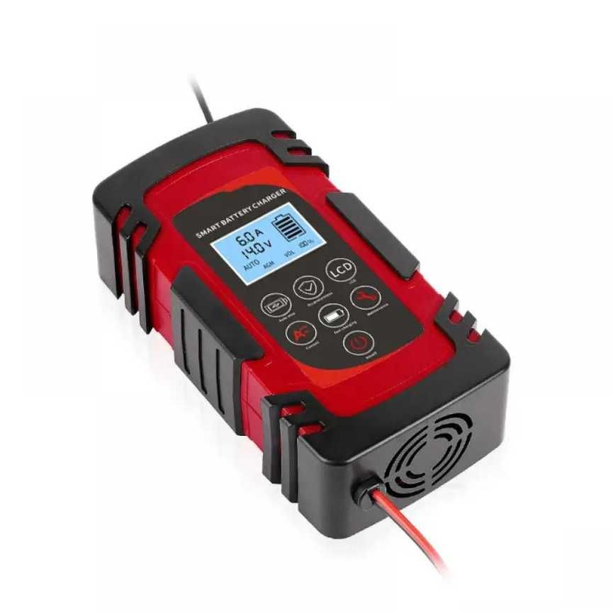 Redresor auto smart,12/24V, 4/6/8A, 100 Ah, incarcare inteligenta Rosu