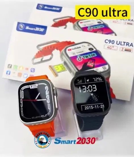 Smart Watch C90 Ultra, Sim card 4G, Sim kartali soat, Умные смарт часы