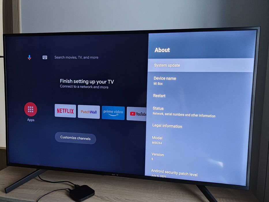 Mediaplayer Xiaomi MI TV Box S, 4K, HDR, Control Voce, Negru