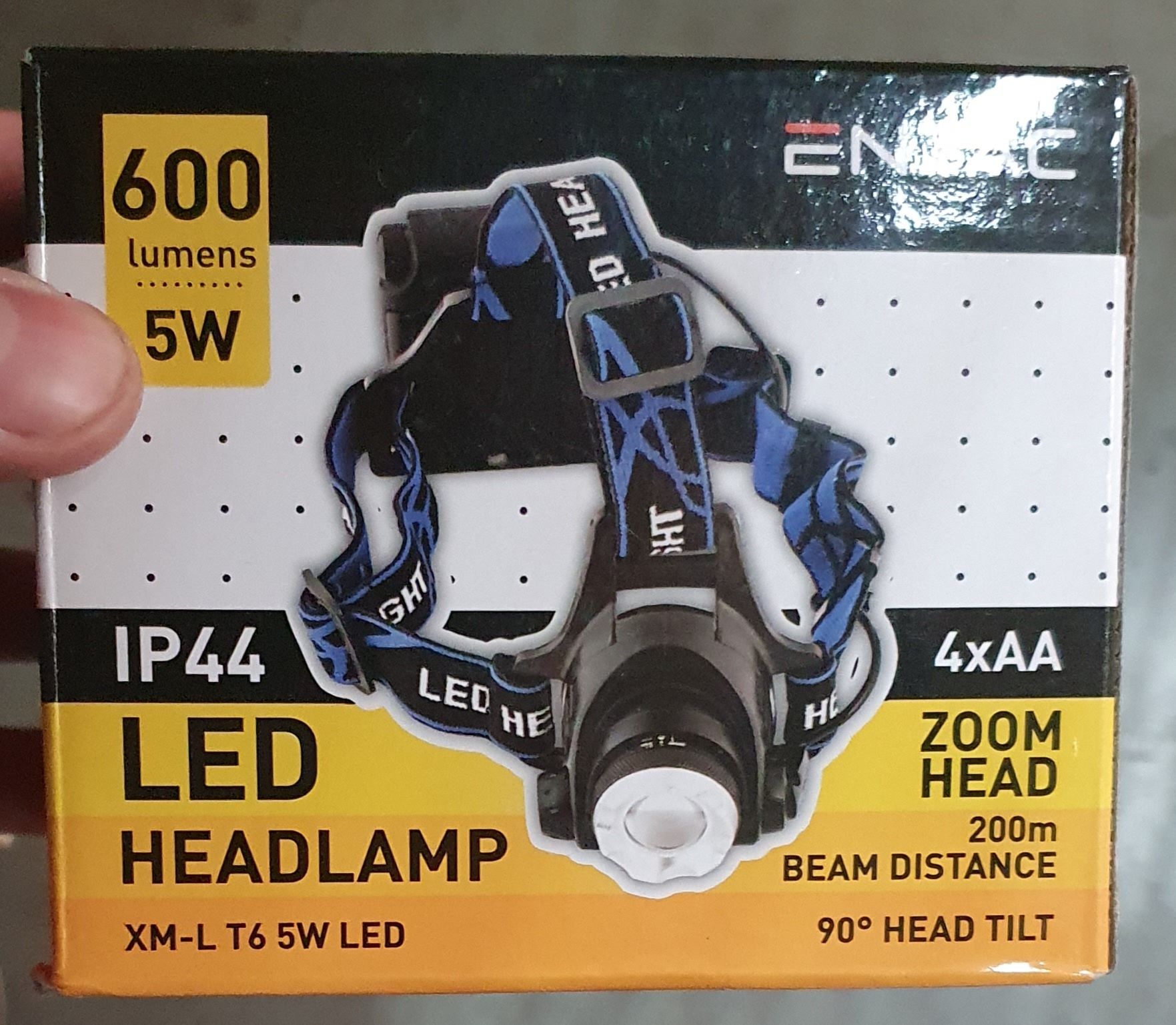 Lanterna pe cap 5w 600 lumeni