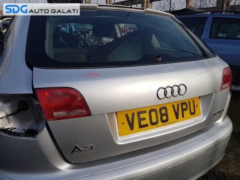 Hayon Haion Portbagaj Dezechipat cu Luneta Geam Sticla Audi A3 8P 2004 - 2013 Cod Culoare LX7W