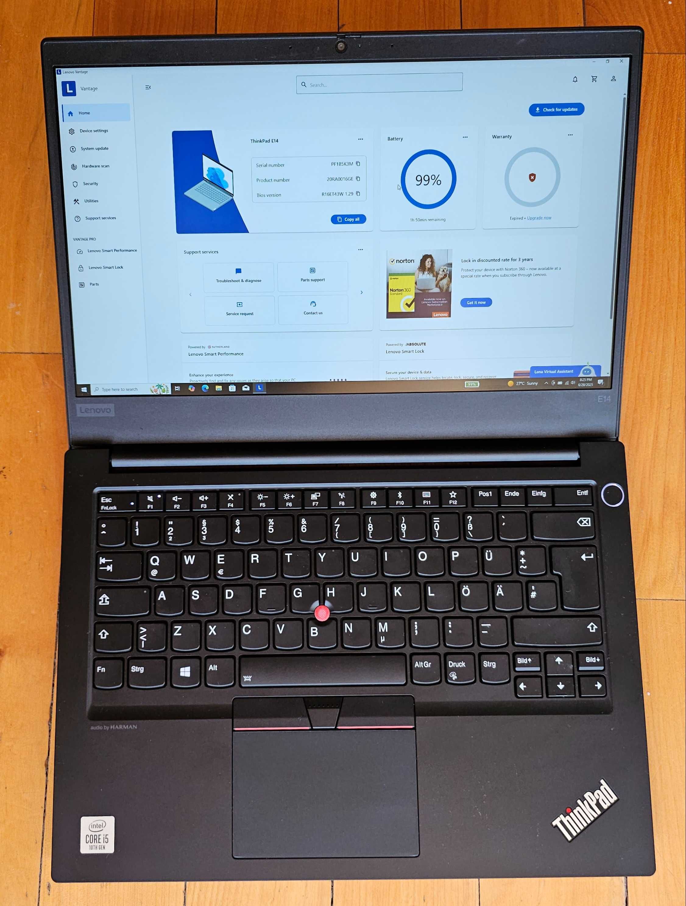 Lenovo Thinkpad E14 i5 10210U 8Gb 256Gb
