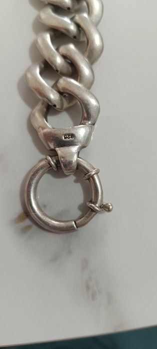 Brățară argint cuban unisex!