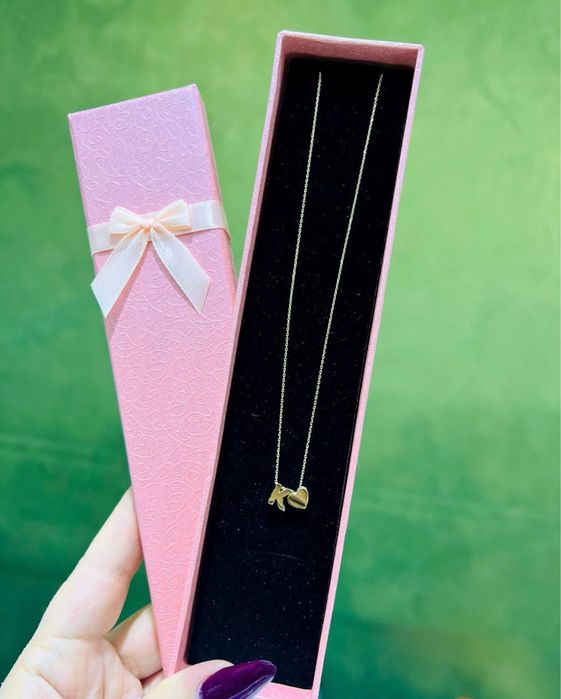 Золотая красивая цепочка буква) Золото 585 есть доставка.