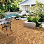 Placaj terasa acacia 30x30 cm set 10 buc click |YT 592850 Wood(10pcs)