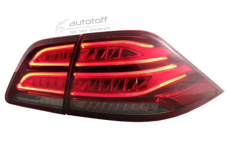 Stopuri LED LightBar compatibil cu Mercedes M-Class W166 (2012-2015) Rosu Clar