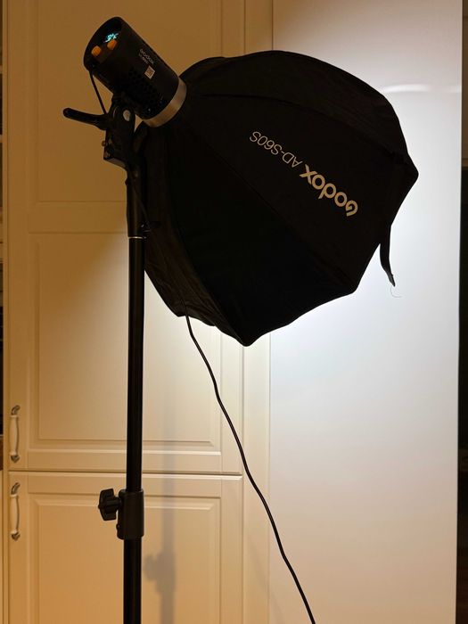 Godox AD-S60S Softobox + Godox ML60Bi Lampa LED Bi-Color + Stativ