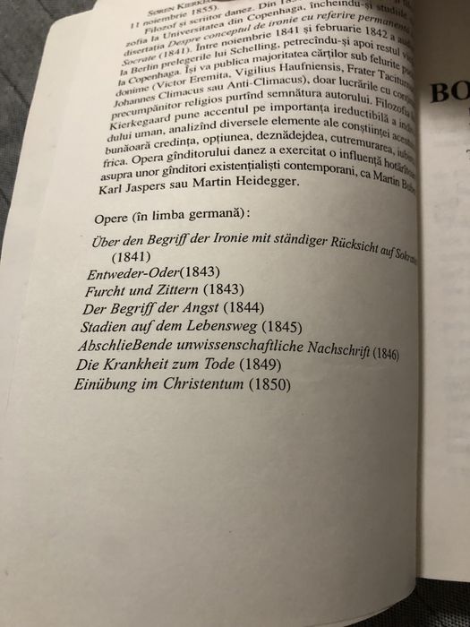 Soren Kierkergaard boala de moarte