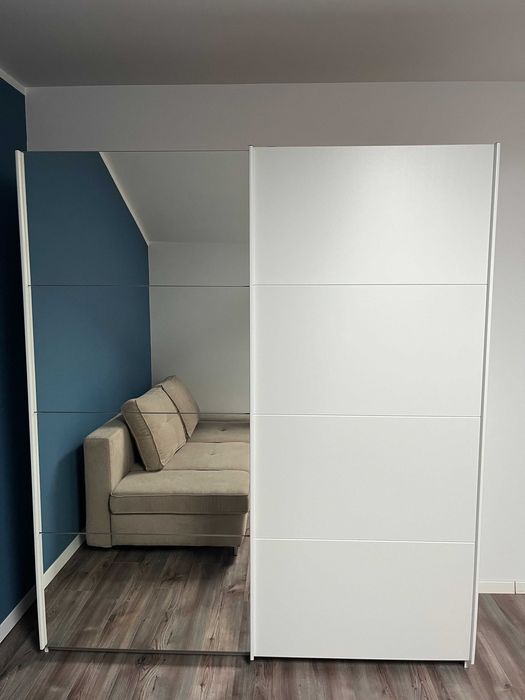 Dulap alb alpin/oglinda 181x210x62cm