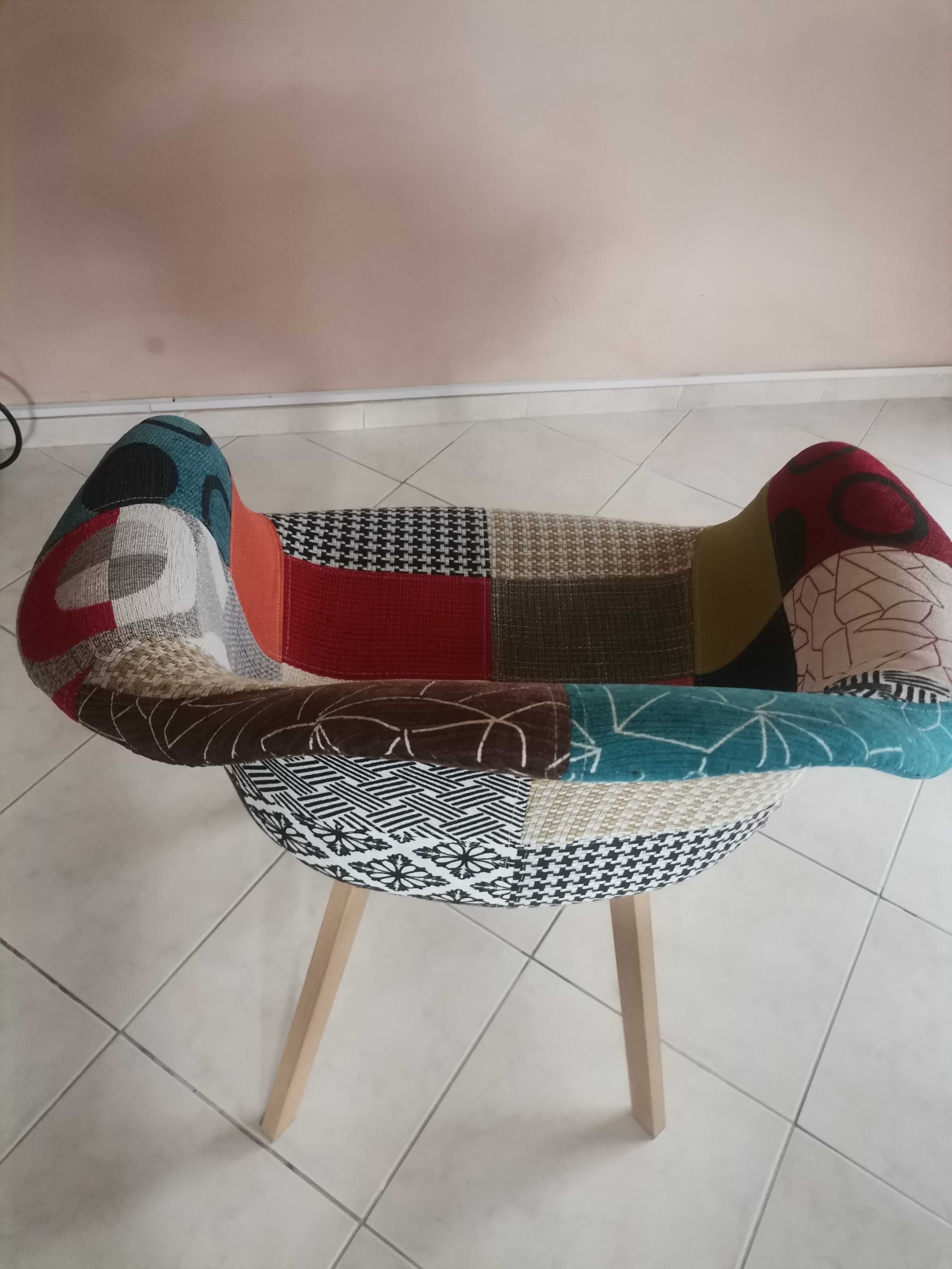 Многоцветен полиестерен фотьойл/кресло Home Deco Factory
