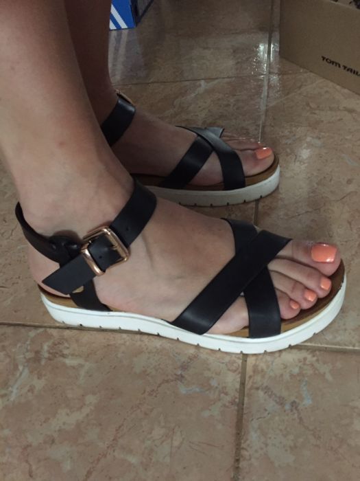 sandale piele platforma Tom Taylor