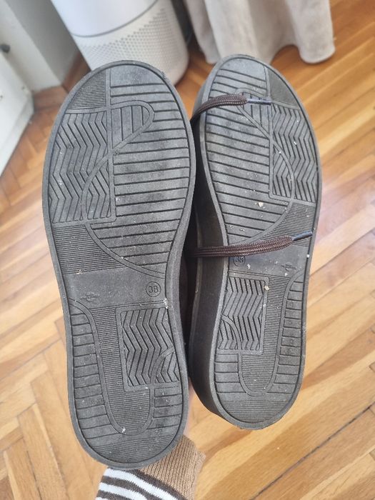 Велурени дамски кецове кафяви 38