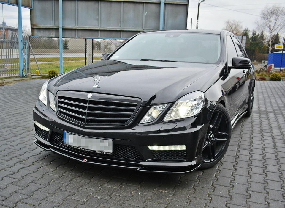 Спойлер за предна amg броня maxton design за mercedes benz w212 (2009-
